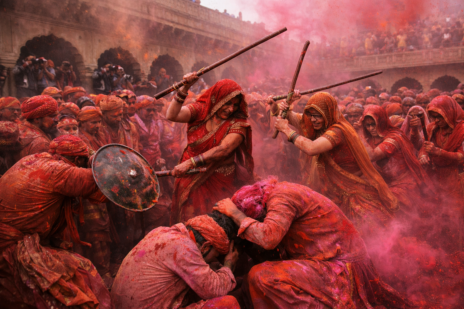 Lathmar Holi in Barsana