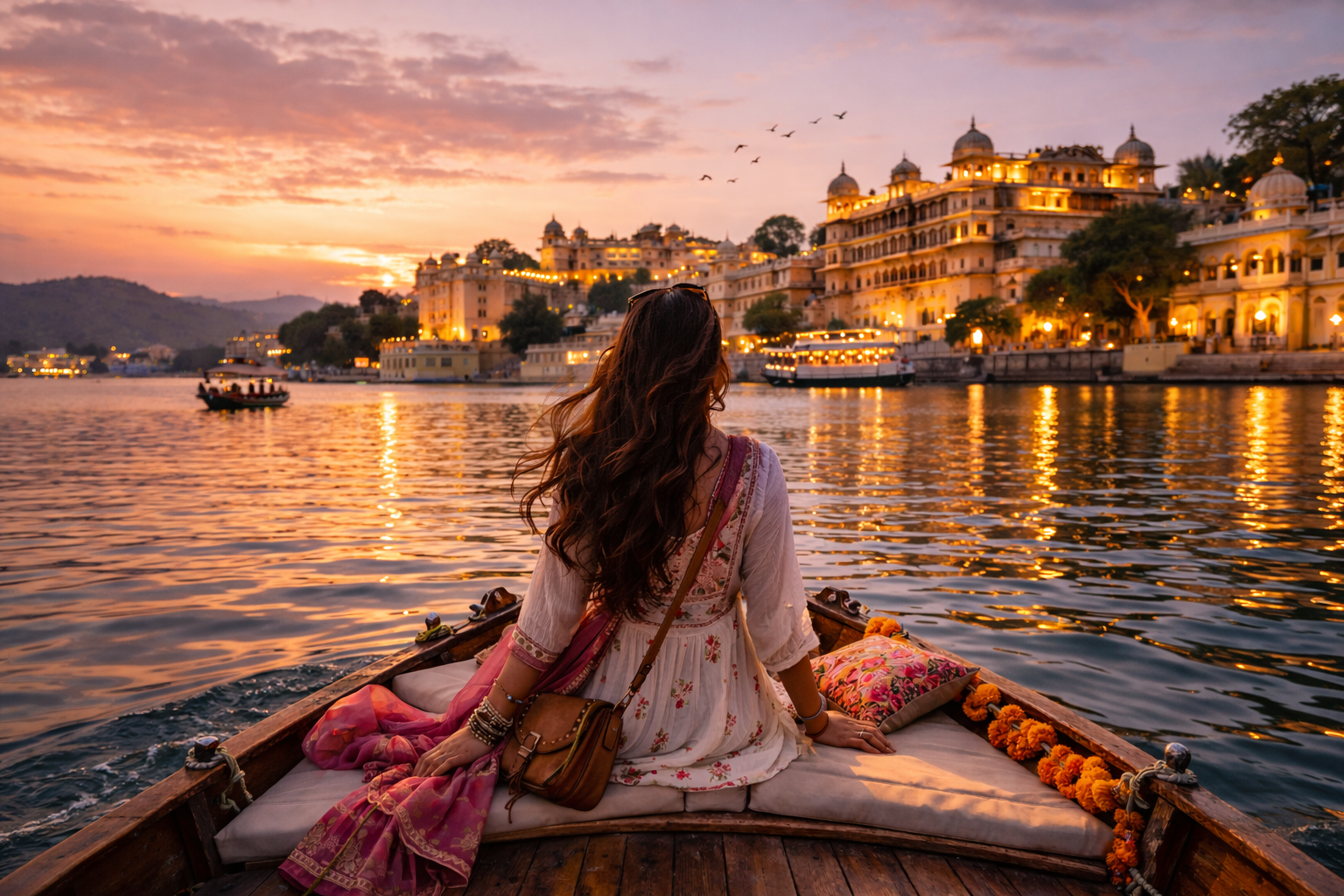Boat ride in Udaipur