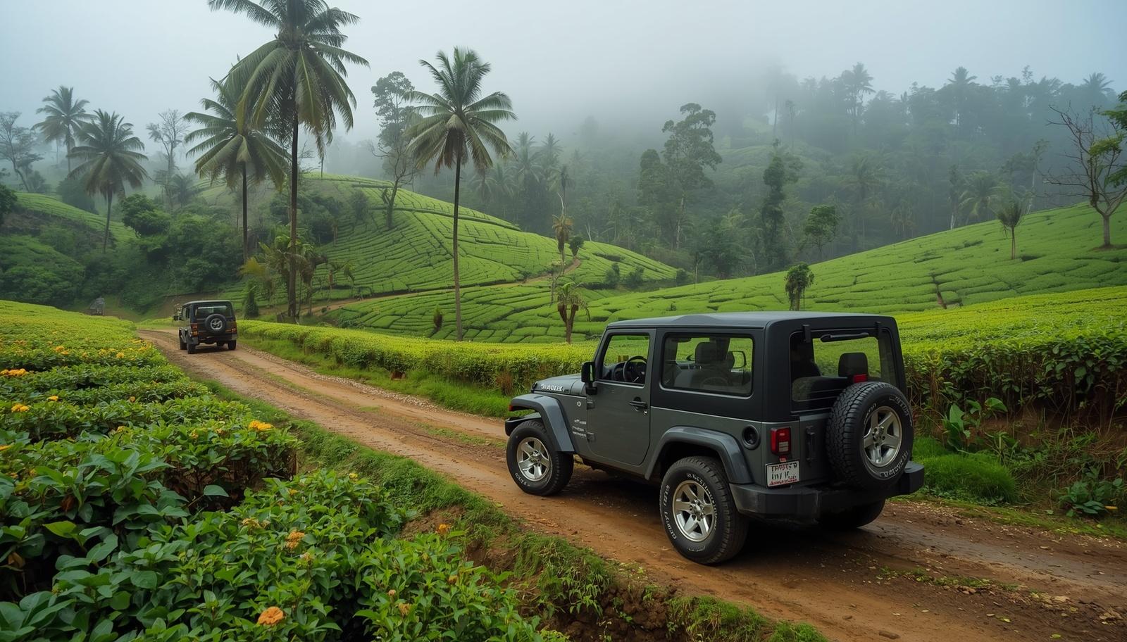 Jeep Safari in Vagamon