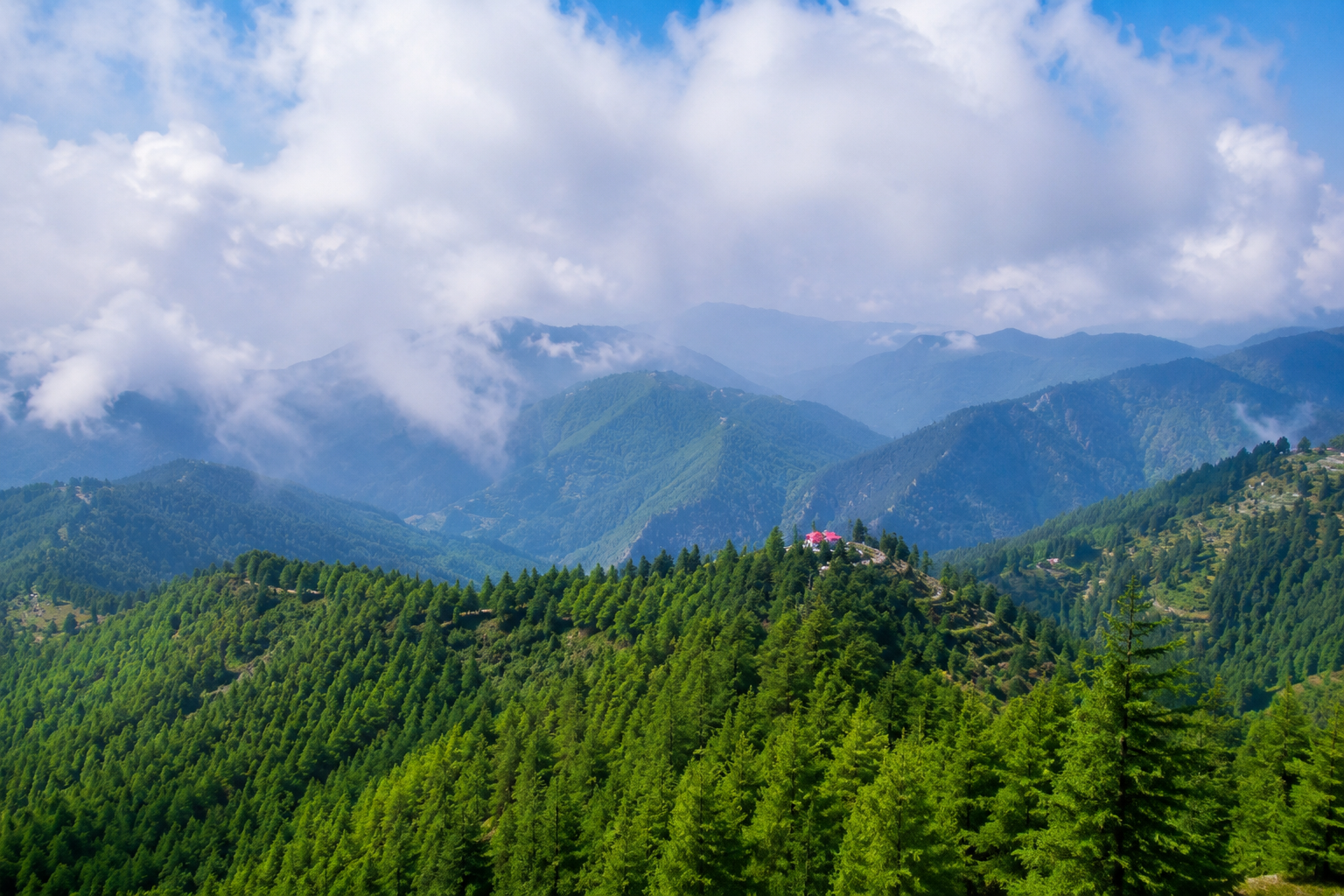 Green Valley in Kufri, one of scenic spots near Shimla