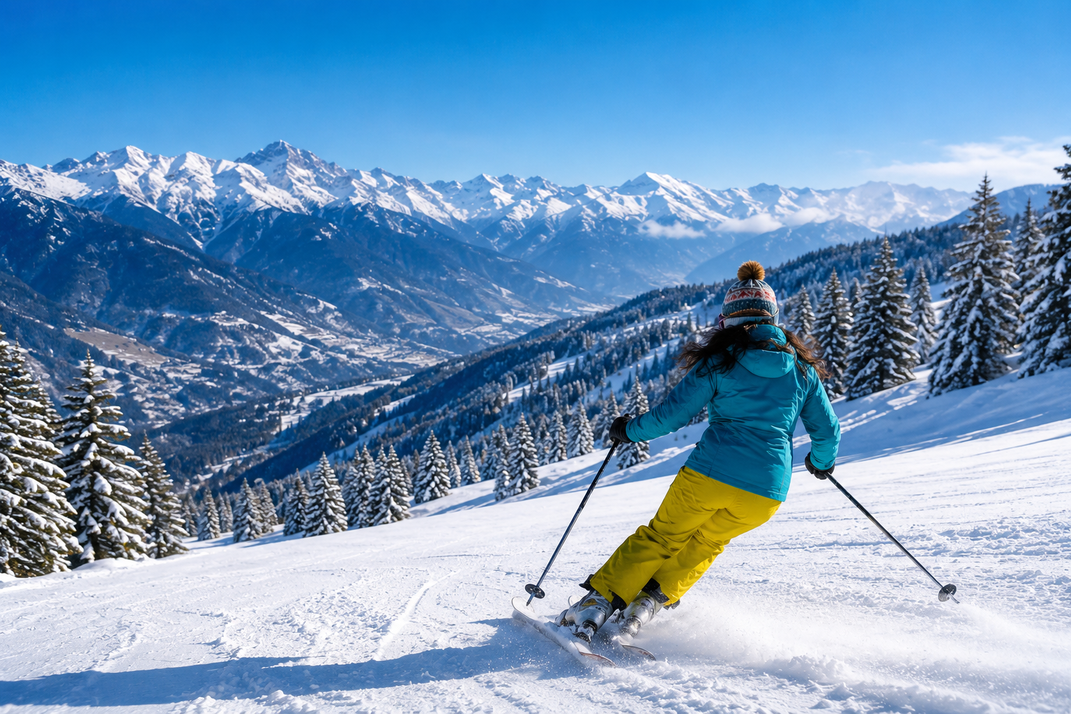 Skiing in Kufri