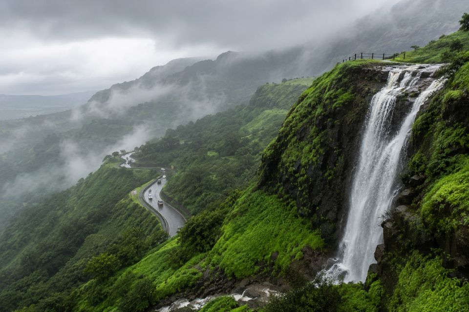 Lonavala waterfalls, a popular one day monsoon road trip from Mumbai
